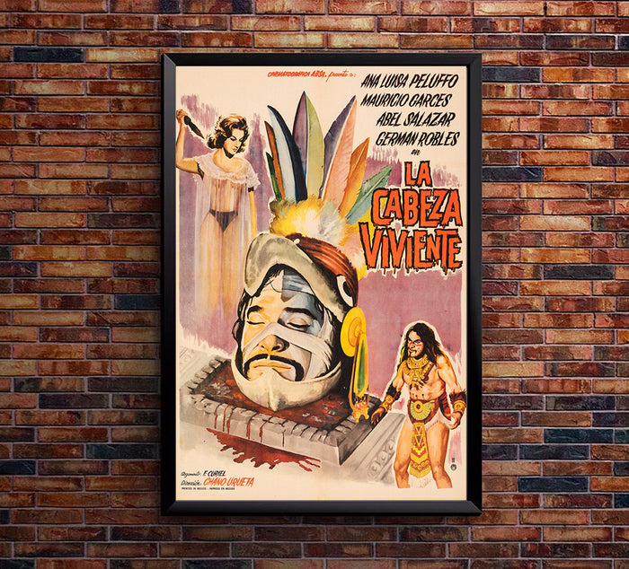 The Living Head - Mexican Horror Movie Poster
