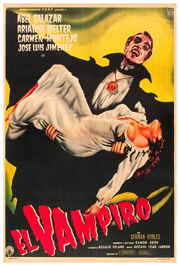 The Vampire - Mexican Horror Movie Poster