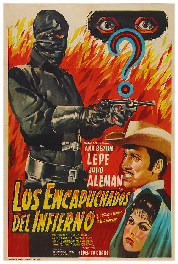 The Hooded Ones From Hell - Mexican Horror Movie Poster