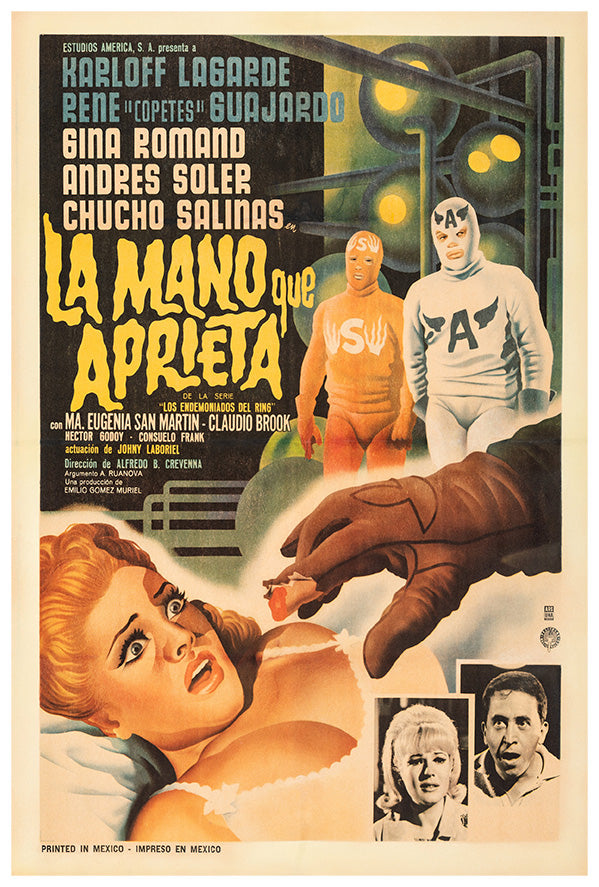 The Hand that Apprehends - Lucha Mexican Wrestling Poster