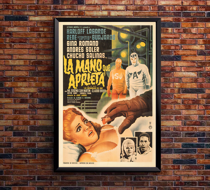 The Hand that Apprehends - Lucha Mexican Wrestling Poster