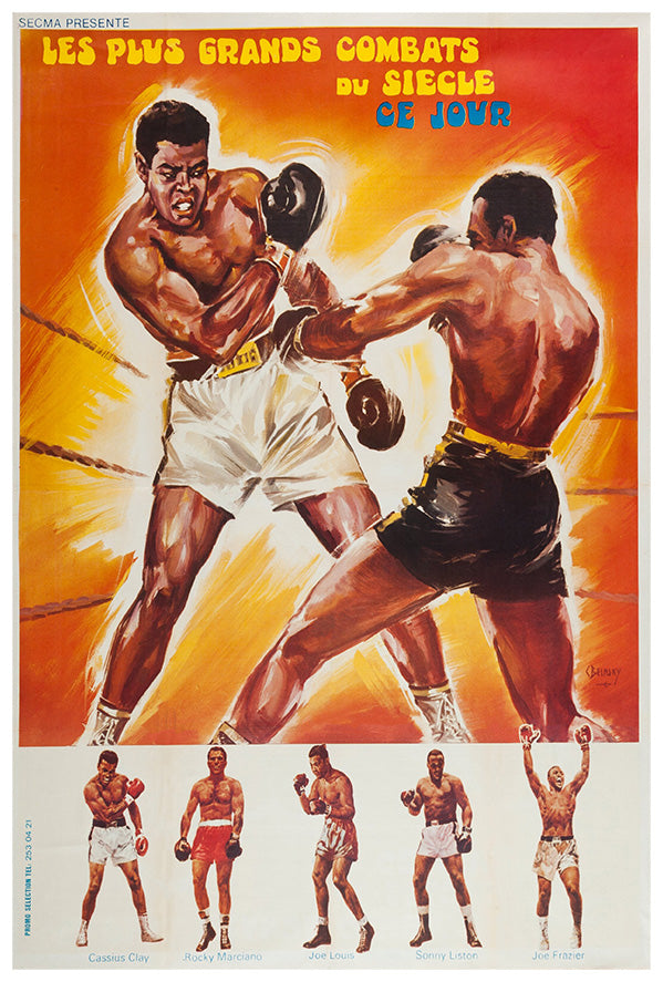 Muhammad Ali - French Boxing - Vintage Boxing Poster