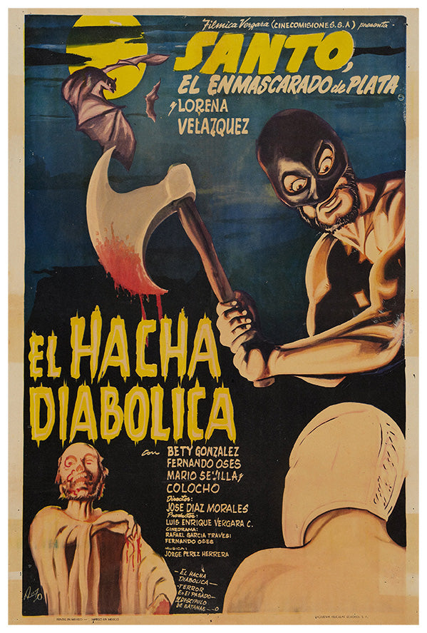 The Diabolical Axe - Lucha Mexican Wrestling Poster