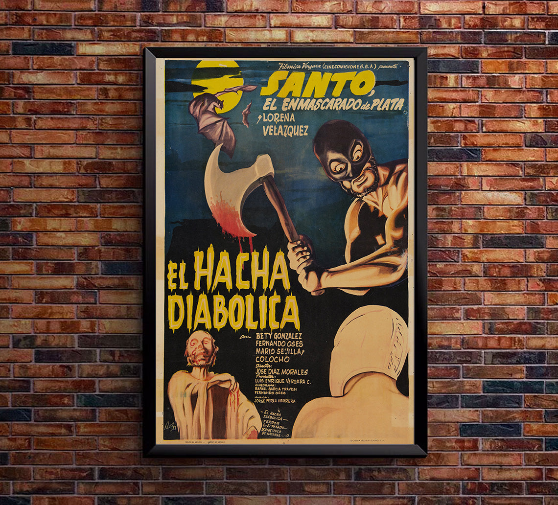 The Diabolical Axe - Lucha Mexican Wrestling Poster