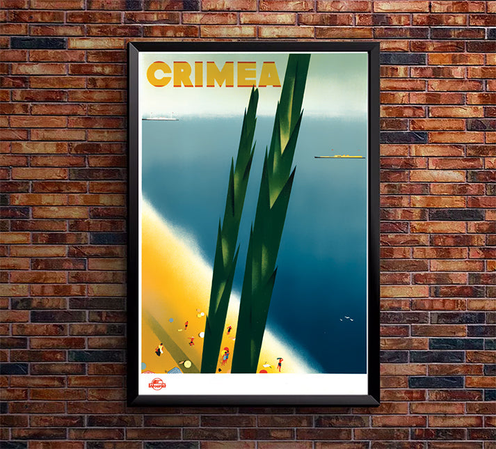 Ukraine - Crimea - Vintage Travel Poster