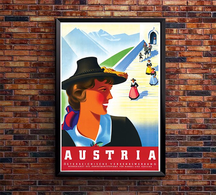 Austria - Osterreichische - Vintage Travel Poster