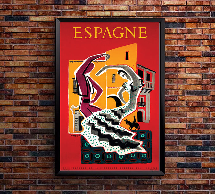 Spain - Espagne - Vintage Travel Poster