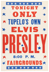 Elvis Presley - 1957 - Music Concert Poster