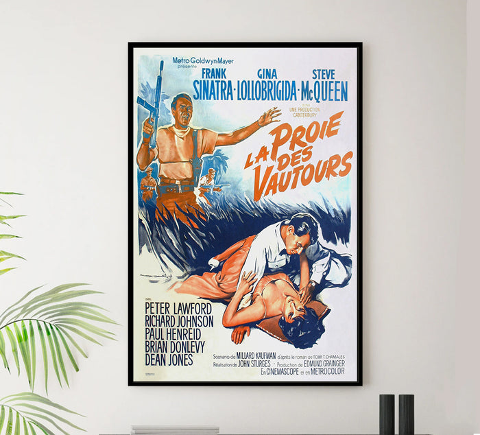 Never So Few 1959 - Frank Sinatra - France - Classic Movie Poster