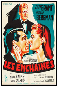 Notorious 1946 - Hitchcock - France - Classic Movie Poster
