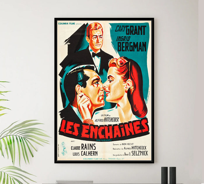 Notorious 1946 - Hitchcock - France - Classic Movie Poster