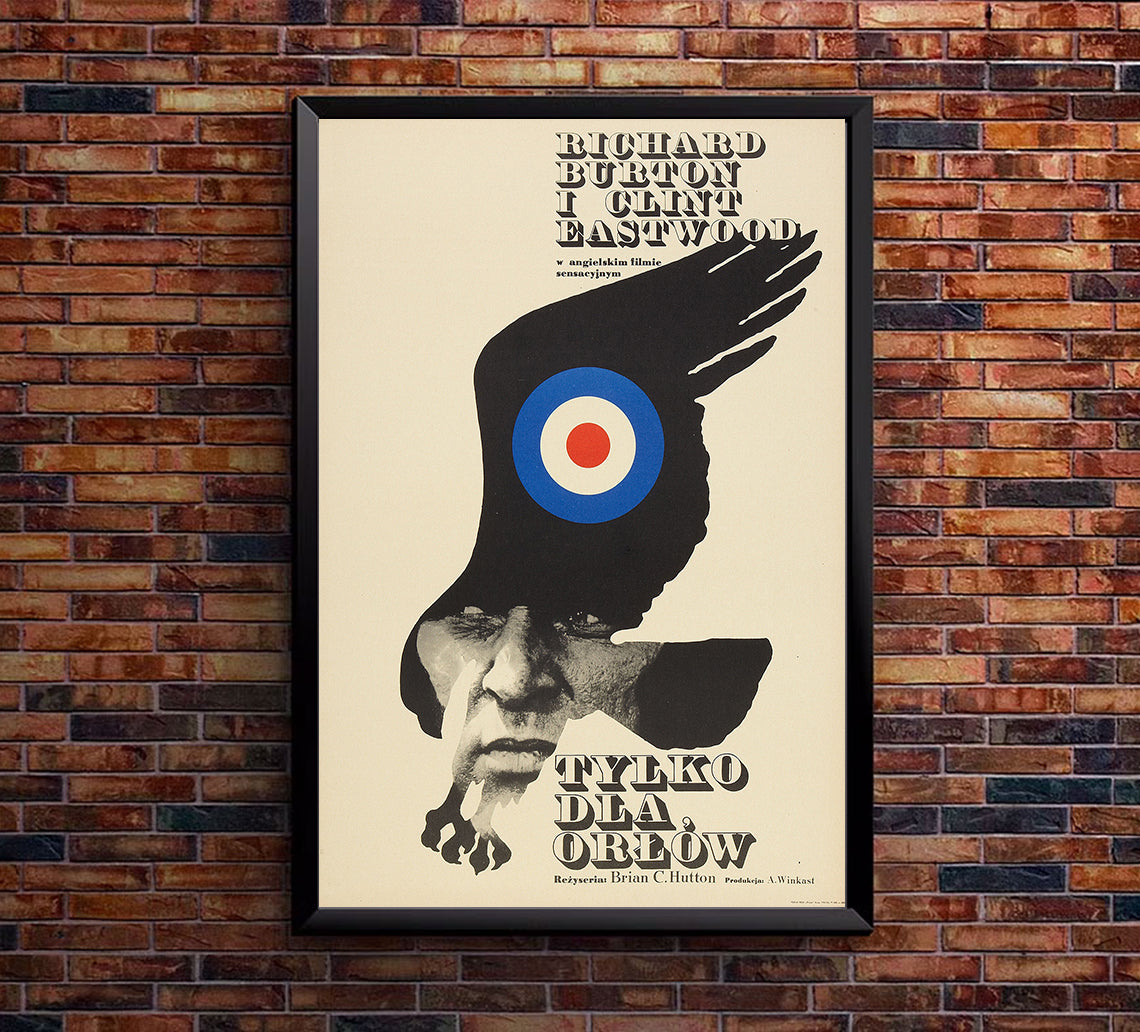 Where Eagles Dare 1968 - Richard Burton - Poland - Classic Movie Poster