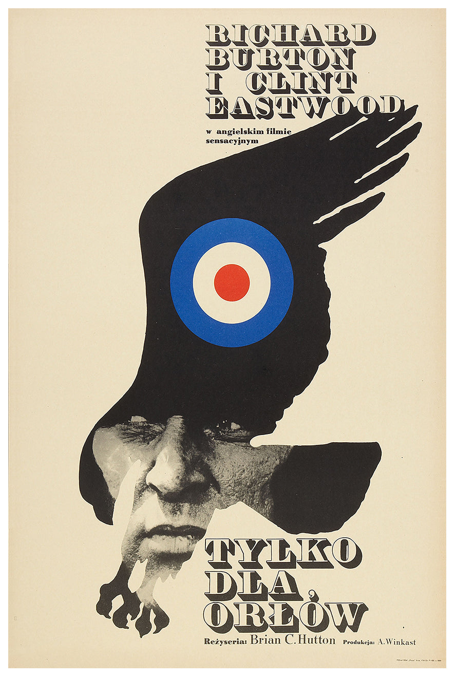 Where Eagles Dare 1968 - Richard Burton - Poland - Classic Movie Poster