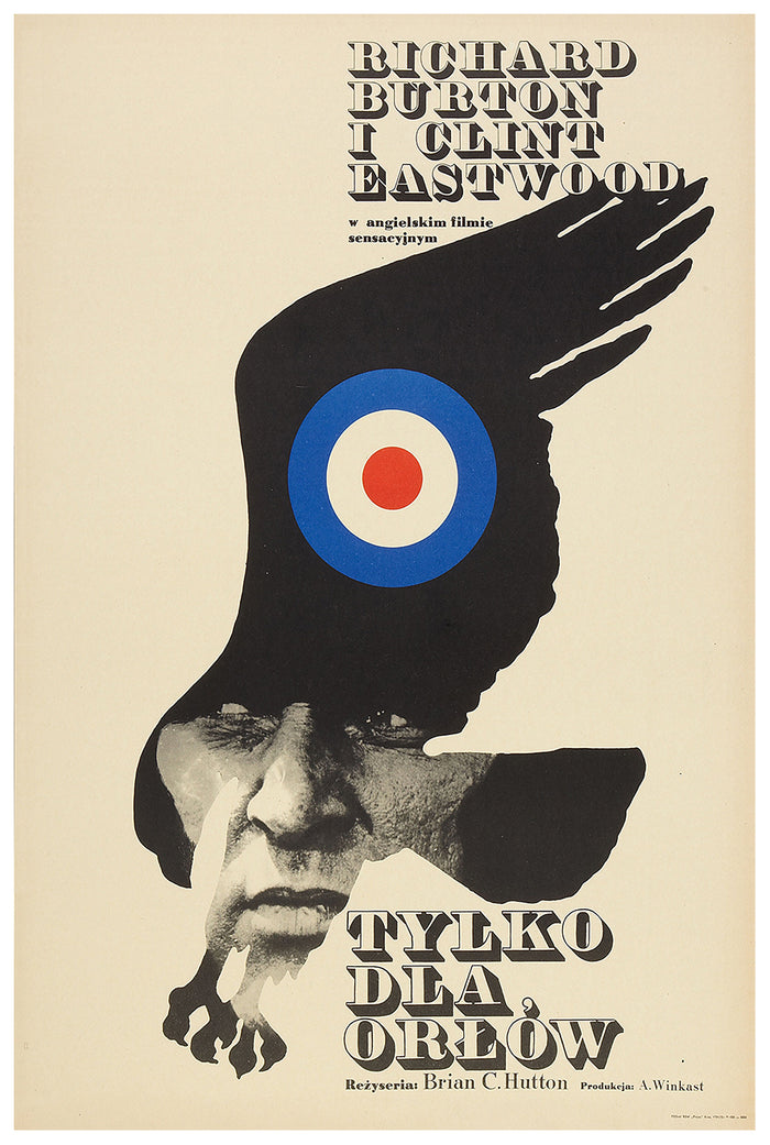 Where Eagles Dare 1968 - Richard Burton - Poland - Classic Movie Poster