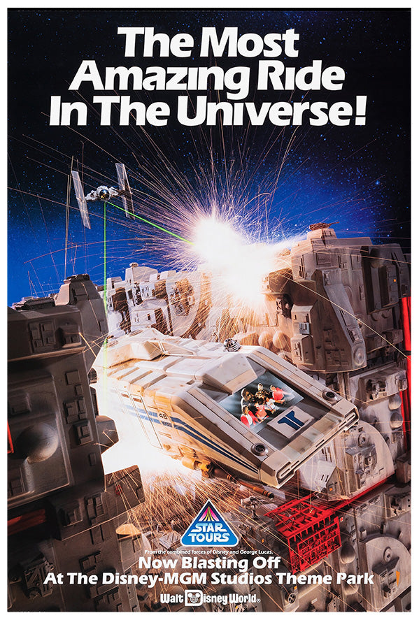 Star Tours - Attraction - Walt Disney World - Vintage Disney Poster