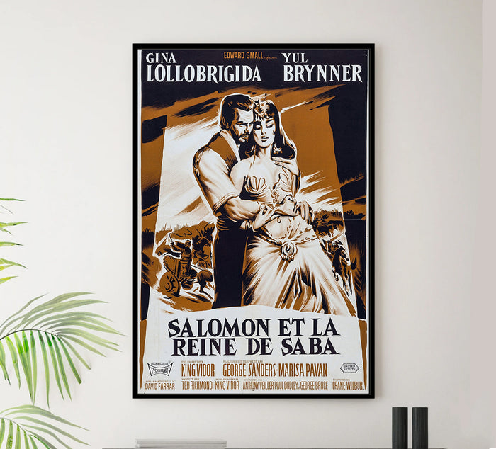 Solomon and Sheba 1959 - France - v2 - Classsic Movie Poster