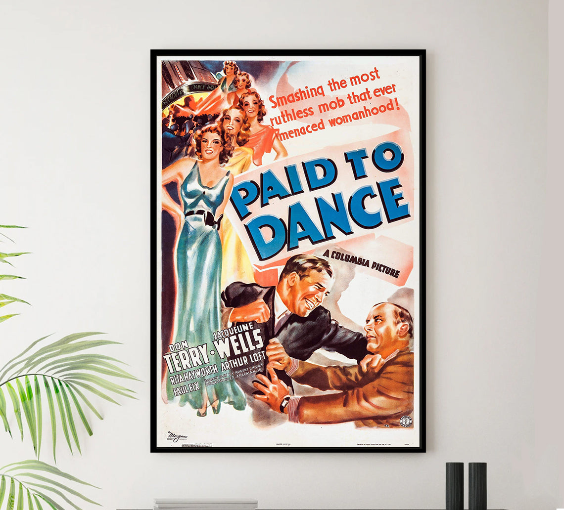 Paid to Dance 1937 - Rita Hayworth - US - Classic Movie Poster