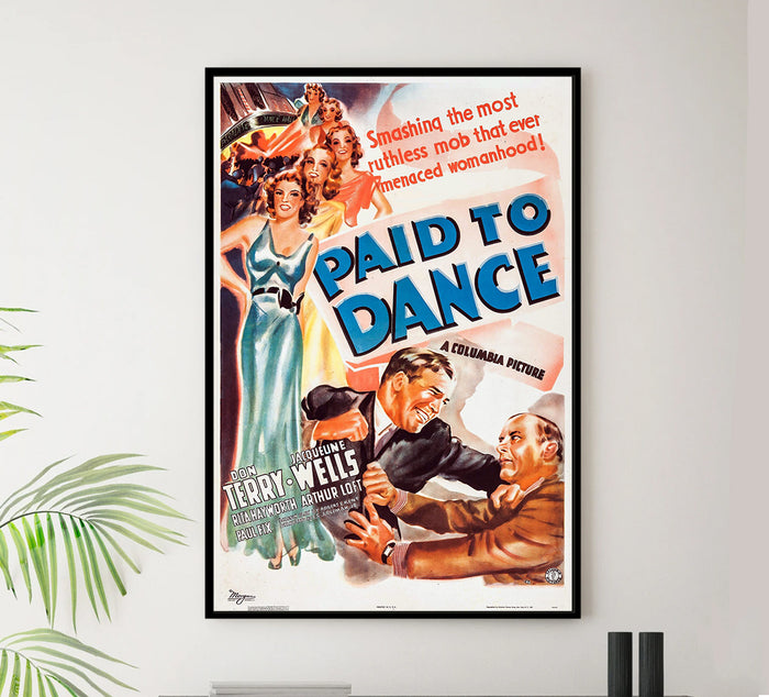 Paid to Dance 1937 - Rita Hayworth - US - Classic Movie Poster