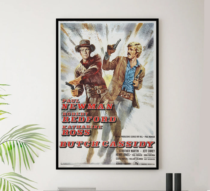 Butch Cassidy and the Sundance Kid 1969 - Paul Newman - Italy (2) - Classic Movie Poster