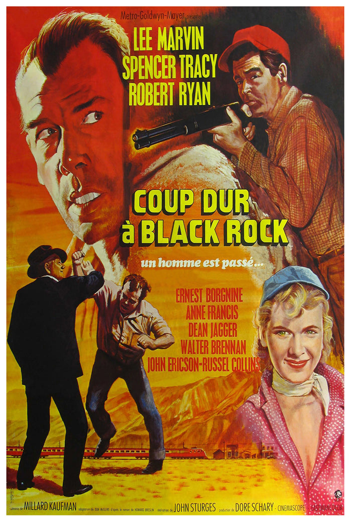 Bad Day at Black Rock 1955 - France - v1 - Classic Movie Poster