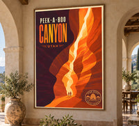 United States - Canyon - Vintage Tourism Travel Poster