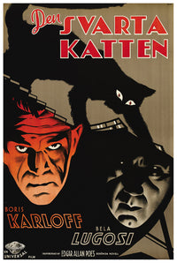 The Black Cat 1934 - Sweden - v1 - Classic Movie Poster
