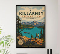 Canada - Killarney Provincial Park - Vintage Tourism Travel Poster