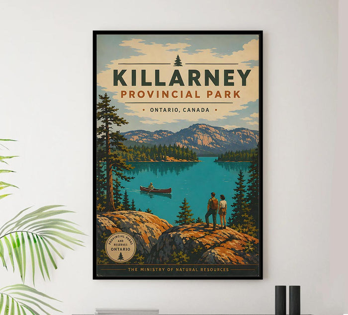 Canada - Killarney Provincial Park - Vintage Tourism Travel Poster