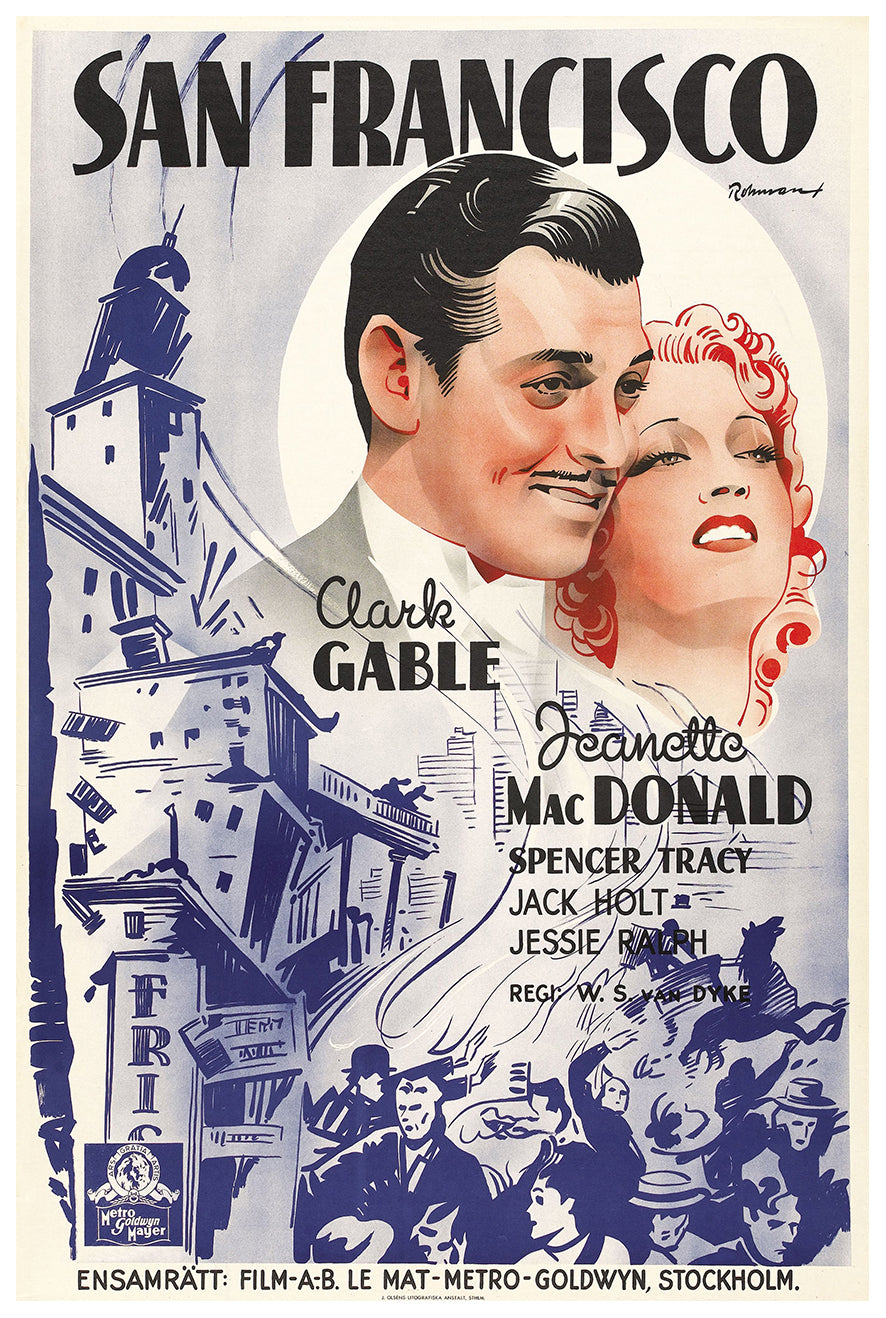 San Francisco 1936 - Sweden - v1 - Classic Movie Poster