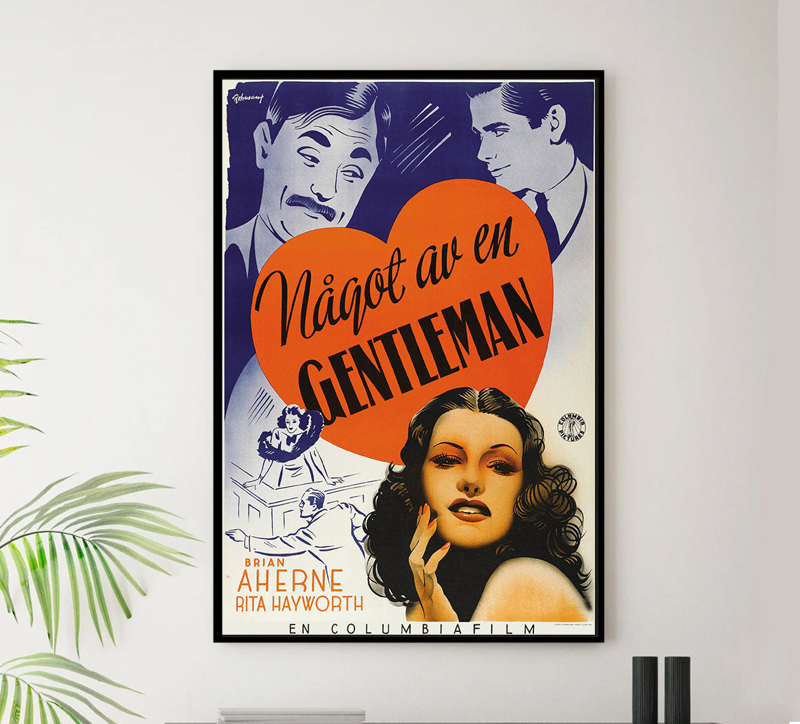 The Lady in Question 1940 - Rita Hayworth - Sweden - Classic Movie Poster
