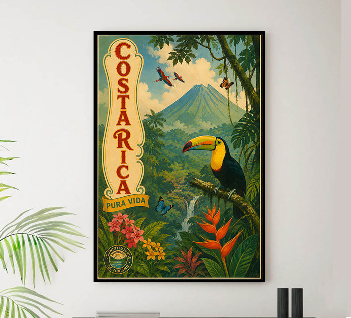 Costa Rica - Tourism - v1 - Vintage Travel Poster