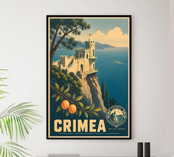 Ukraine - Crimea - Vintage Tourism Travel Poster