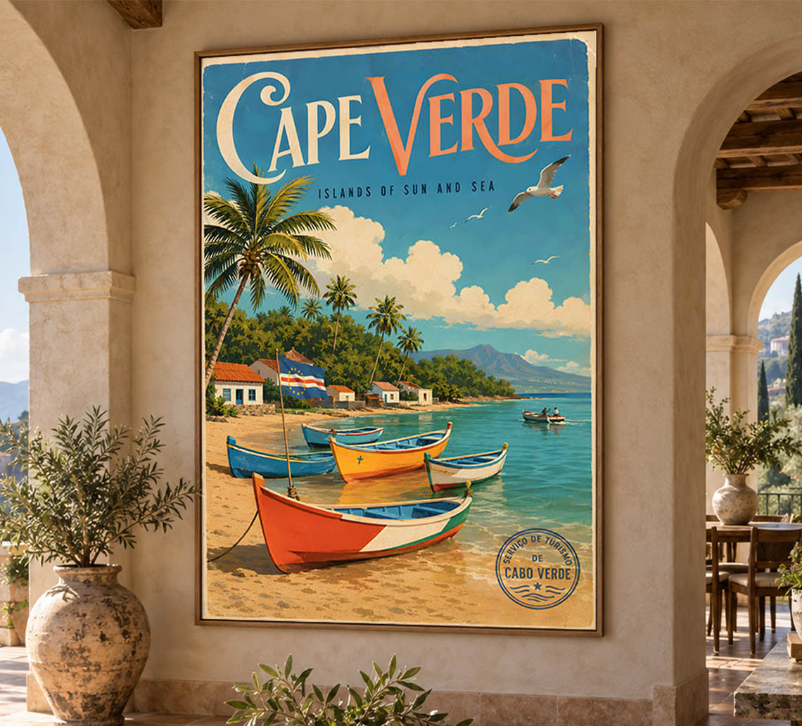 Cape Verde - Tourism - v1 - Vintage Travel Poster