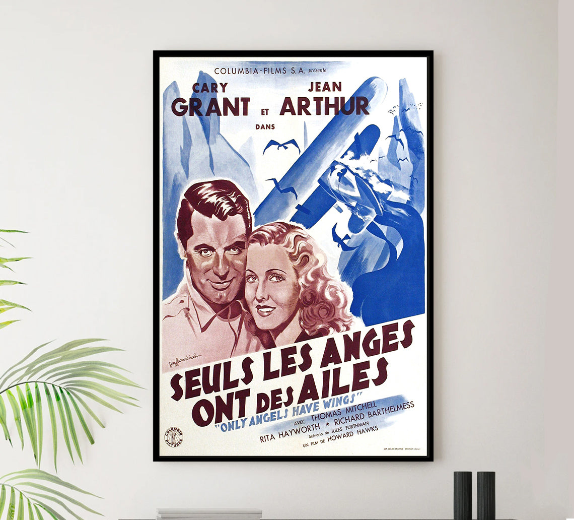 Only Angels Have Wings 1939 - Rita Hayworth - France - Classic Movie Poster