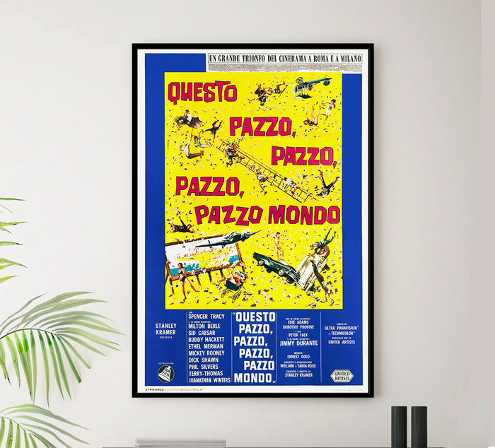 It's a Mad Mad Mad Mad World 1963 - Italy - v1 - Classic Movie Poster