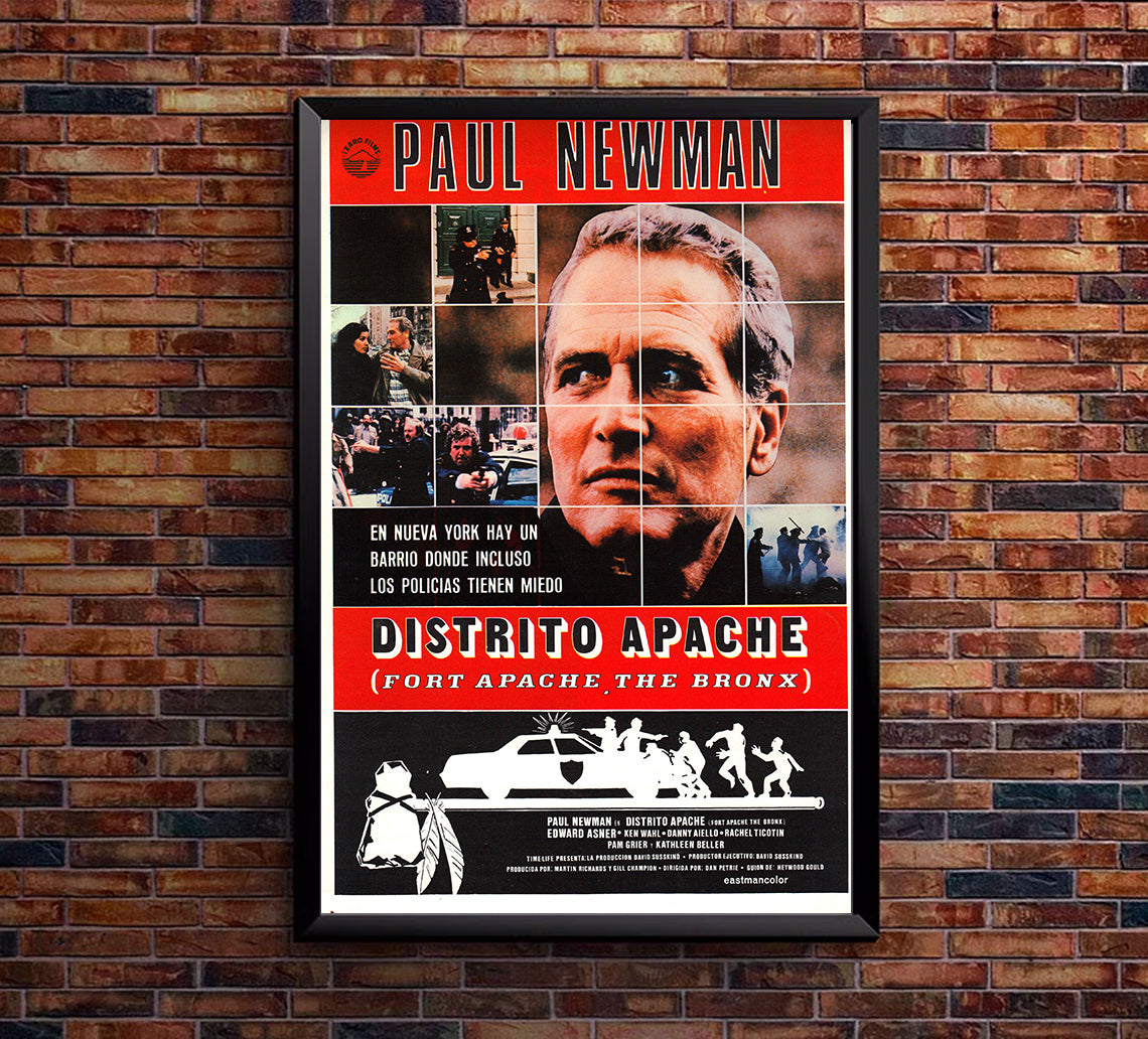 Fort Apache the Bronx 1981 - Paul Newman - Spain - Classic Movie Poster