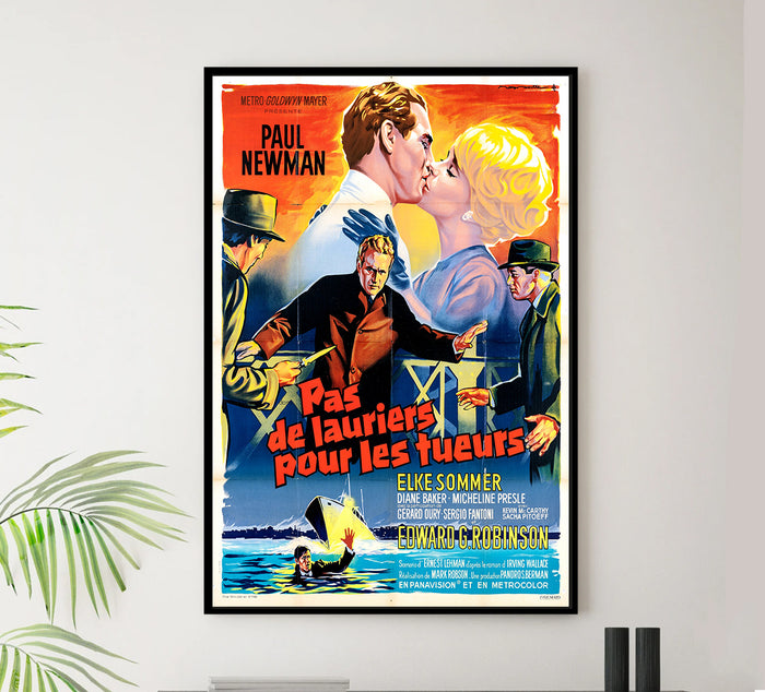 The Prize 1963 - Paul Newman - France - Classic Movie Poster