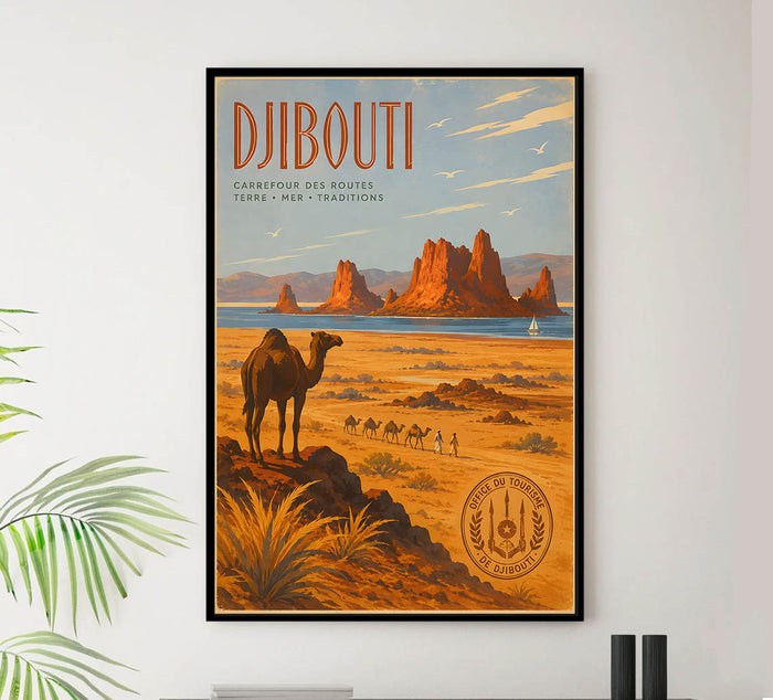 Djibouti - Tourism - v1 - Vintage Travel Poster