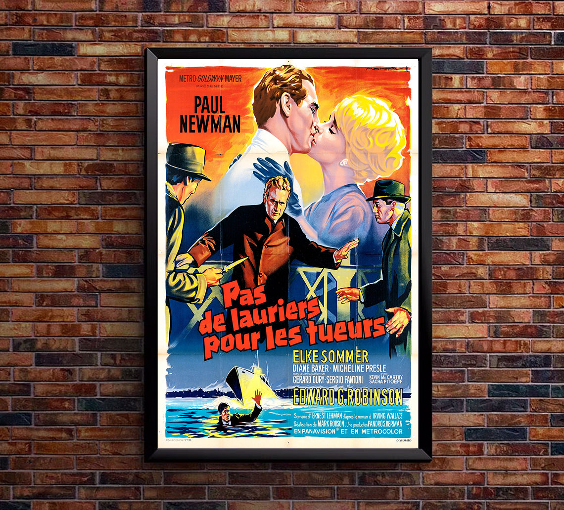 The Prize 1963 - Paul Newman - France - Classic Movie Poster
