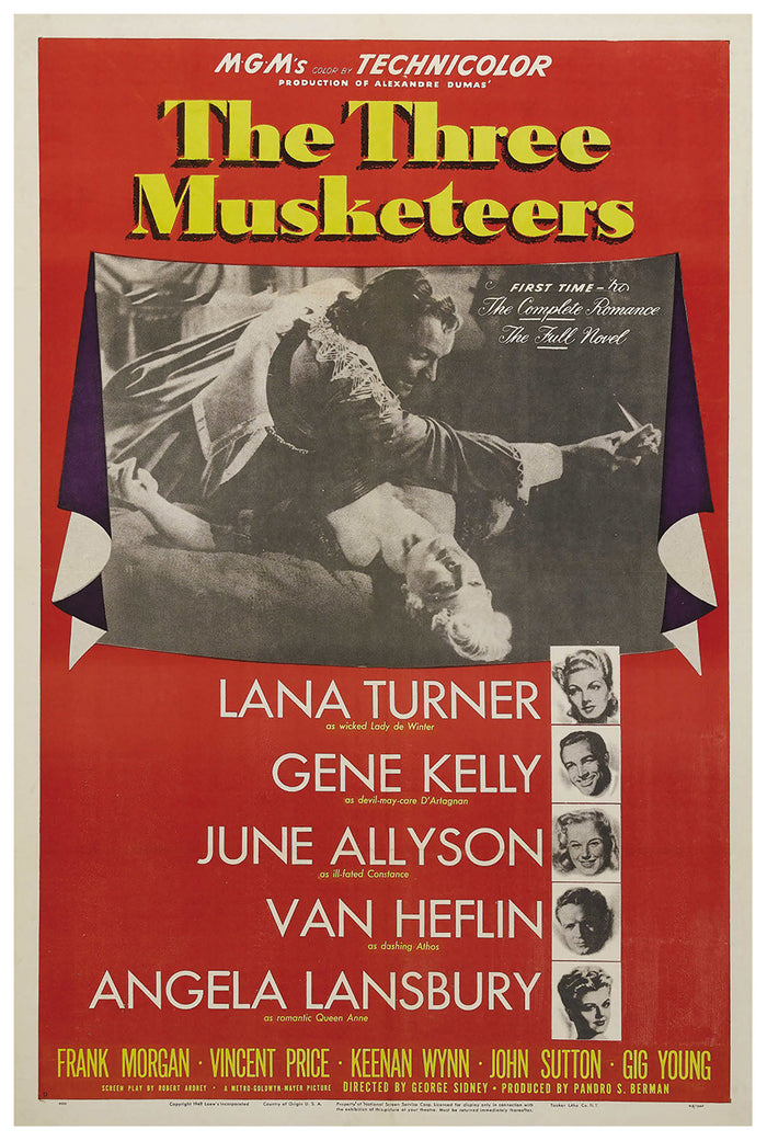The Three Musketeers 1948 - US - v2 - Classic Movie Poster