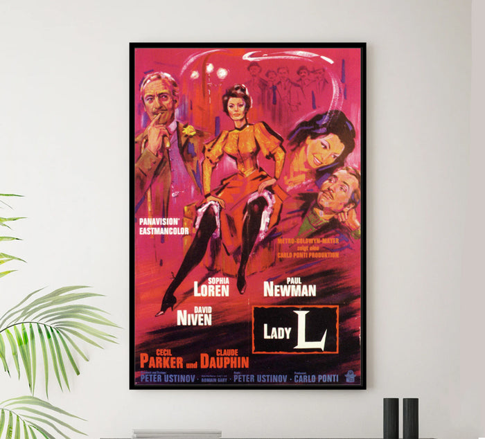 Lady L 1965 - Paul Newman - Germany - Classic Movie Poster