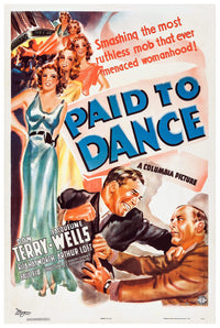 Paid to Dance 1937 - Rita Hayworth - US - Classic Movie Poster