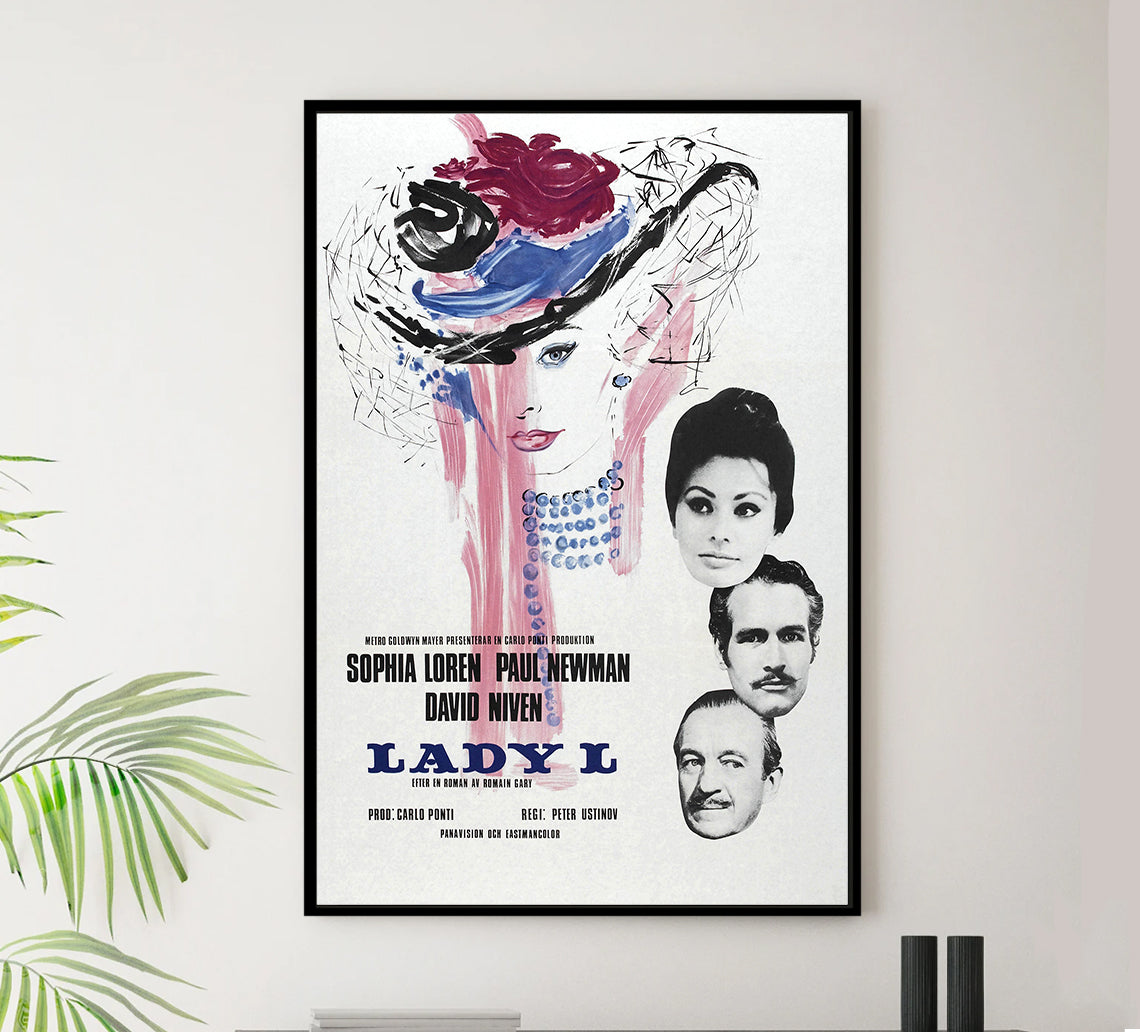 Lady L 1965 - Paul Newman - Sweden - Classic Movie Poster