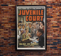 Juvenile Court 1938 - Rita Hayworth - US - Classic Movie Poster