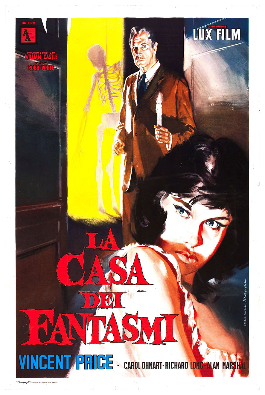 House on Haunted Hill 1959 - Italy - v2 - Classic Movie Poster
