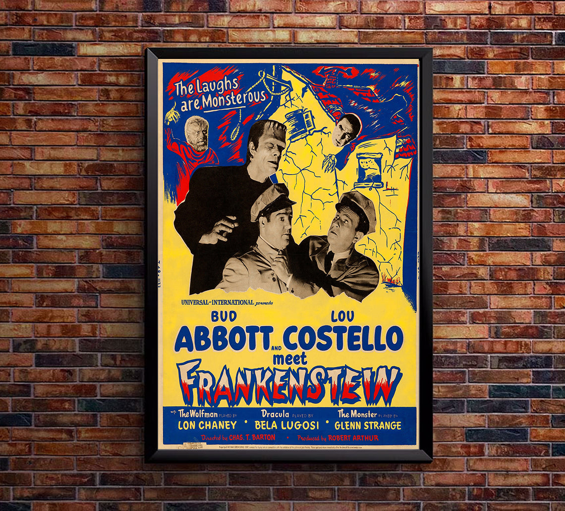 Bud Abbott Lou Costello Meet Frankenstein 1948 - US - v4 - Classic Movie Poster