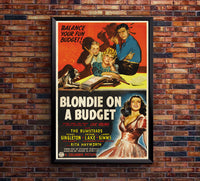 Blondie on a Budget 1940 - Rita Hayworth - US - Classic Movie Poster