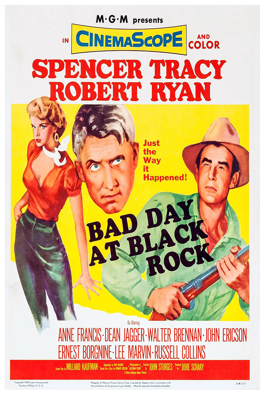 Bad Day at Black Rock 1955 - US - v3 - Classic Movie Poster