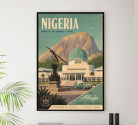 Africa - Nigeria - Vintage Tourism Travel Poster