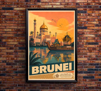 UK - Brunel - Vintage Tourism Travel Poster